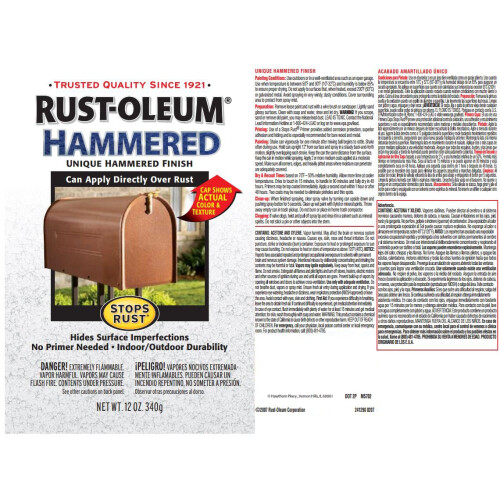 Rust-Oleum Rust-Oleum 7210502 Stops Rust Χρωματιστικό με Χα hammered, Quart, Χρυσό 32 Fl Oz (Συσκευασία 1) 2
