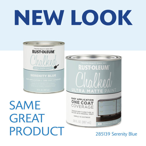 Rust-Oleum Rust-oleum 285139 Vernice Ultra Opaca, Blu Serenity, 30 Oz 1