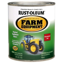 Rust-Oleum 7466502 Spezialfarbe für Landmaschinen, Quart, International Rot