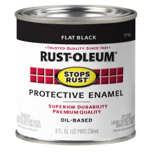 Rust-Oleum 7776730 Schutzlackfarbe, 8 Fl Oz, Matt Schwarz (Packung mit 1)