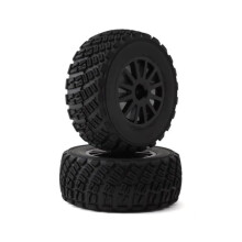 Traxxas 7473T esiliimatut mustat pyörät sorakuvioisilla renkailla TSM-luokiteltu (myydään parina) ajoneuvo