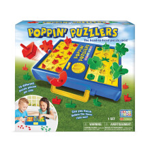 Game Zone Poppin 'Puzzlers - Game interattivo per puzzle per 2 giocatori di et di 4+ - aiuta a sviluppare abilit di risoluzione dei problemi e abil