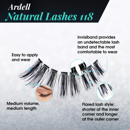 Ardell Ardell Natural Lashes False Eyelashes 118 Black (4 pack) 2