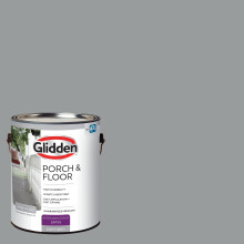 Glidden Grab-N-Go Veranda- und Boden-Innen-/Außenfarbe, 1 Gallone, satiniertes Hellgrau, 128 Fl Oz (1 Stück)