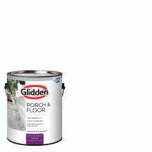 Glidden Porch & Floor 1 Gallone. Weie Satin-Innen-/Auenfarbe mit Grundierung