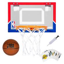 Franklin Sports NBA Over The Door Mini Basketball Hoop - Kids Custom NBA Team inomhushoop med alla 30 NBA -lagklistermärken - NBA Fan Shop Mini H