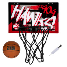 Franklin Sports NBA Atlanta Hawks Canestro da Porta - Mini Canestro per Bambini con Pallone