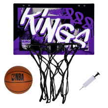 Franklin Sports NBA Sacramento Kings Canestro da Porta - Mini Canestro per Bambini con Pallone