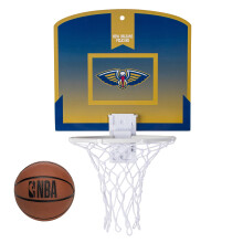 Franklin Sports NBA New Orleans Pelicans Mini Canestro Da Porta - Mini Canestro per Bambini con Pallone - Giocattolo NBA