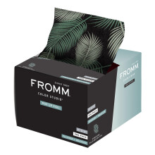 Fromm Color Studio Medium Weight Pop Up Hair Foil in Palms Leaves Pattern 5"""" x 11"""" Embossed Aluminum Foil Sheets Hair Foils for Highlighting