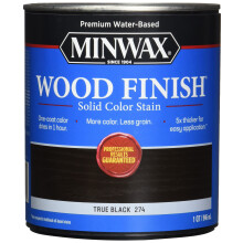 Minwax Wood Finish Bejca na bazie wody w jednolitym kolorze True Black 1 kwarta