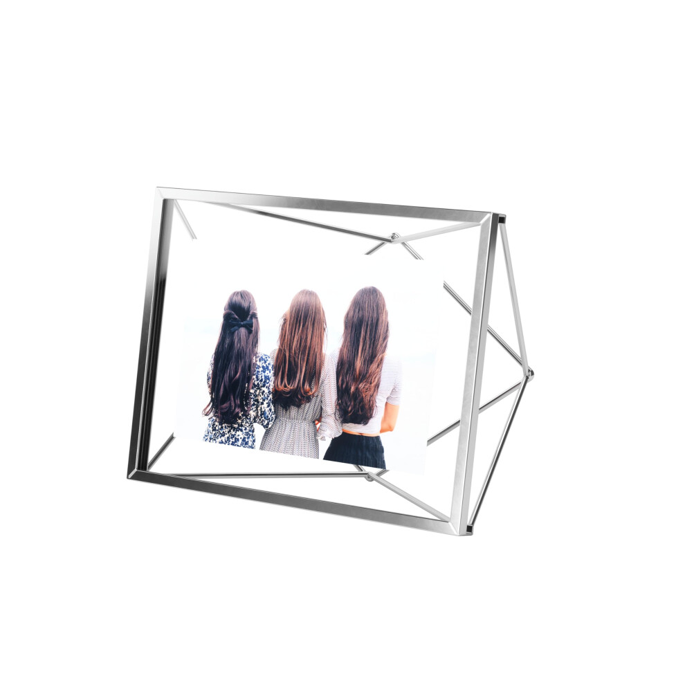 Photos - Photo Frame / Album Umbra Prisma Picture Frame 4x6 Metal Photo Display for Desk or Wall 4"""" x 6"""" Chrome UBR-646 