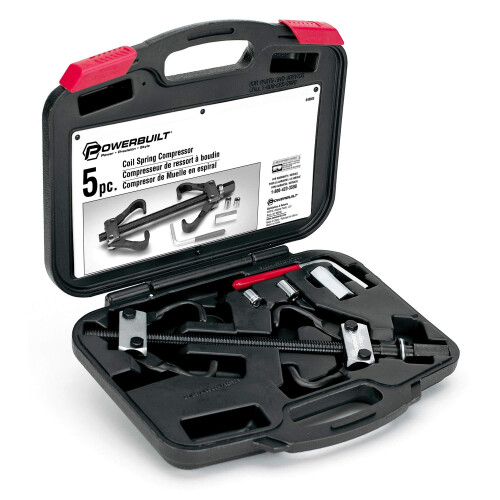 Powerbuilt Spulenfeder -Kompressor -Werkzeug -Kit 5 -Stck gerade oder gebogen 2