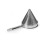 S/S Fine Mesh China Cap Strainer 9-3/4"""" Diam 1