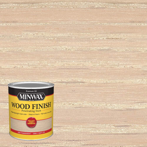 Minwax Wood Finish 700524444 Quart simplemente blanco 1