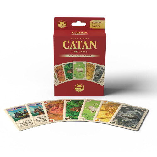 Catan Studios CATAN Base Game Card Accessory (6th Edition) Complete Replacement Set with 95 Resource Cards & 25 Development Cards  Made Studio - Board Game 2