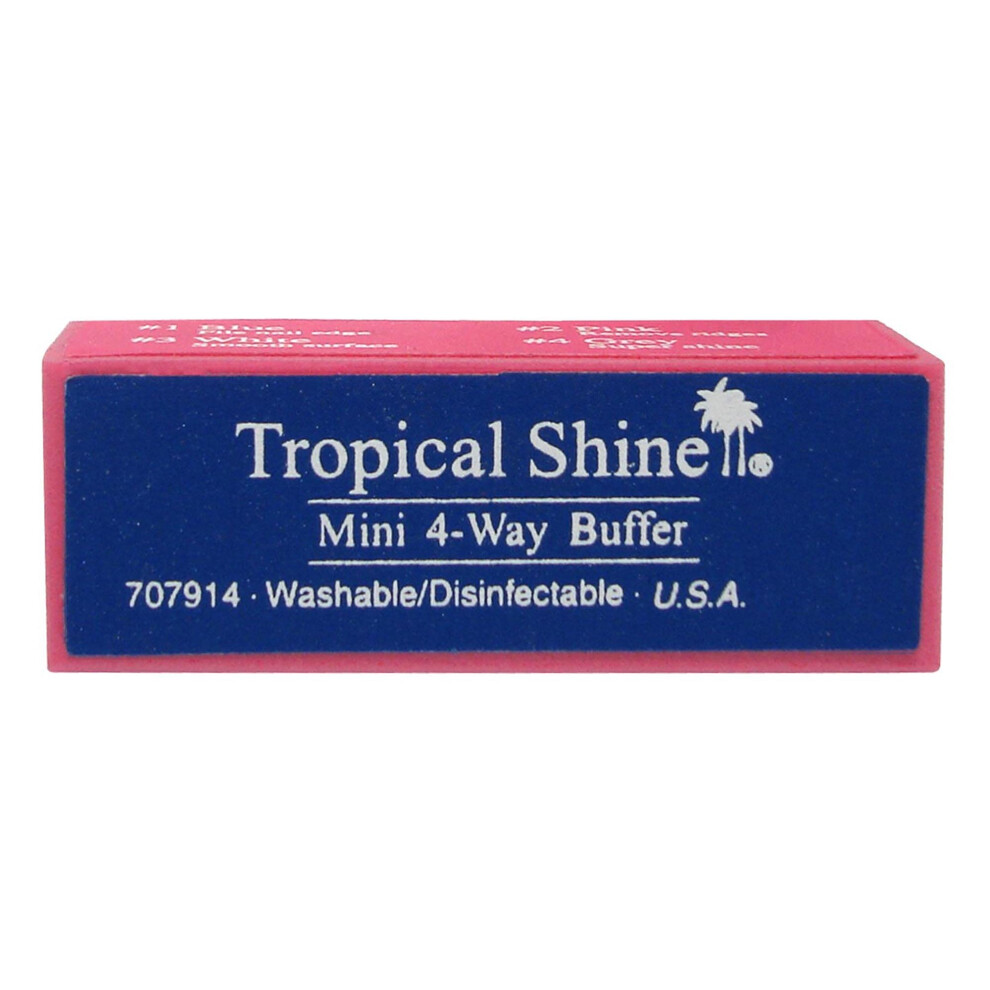 Tropical Shine 4-Way Buffer Mini-Block Medium-Fine And Smooth-Shine - Mini-Block By For Women - 1 Pc File