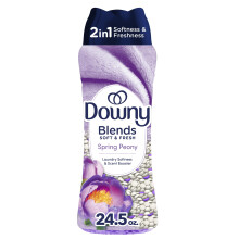 Downy Blends 2-in-1 Soft & Fresh Laundry Scent Booster Beads Spring Peony Scent 24.5 OZ Laundry Softness and Scent Booster