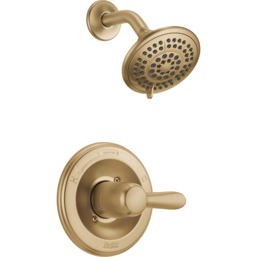 Photos - Other Bathroom Accessories Delta Faucet Lahara 14 Series Single-Handle Shower Faucet Shower Trim Kit with 5-Spray Touch-Clean Shower Head Champagne Bro 
