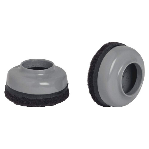 Lorell 1 1/2 Alunecare peste podea Savers LLR49317 Pachet de 8 gri
