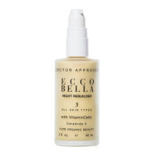 Ecco Bella Plant Based Rebuilder Nachtcrme - Geheel natuurlijke anti-aging vochtinbrengende crme voor gezicht met hyaluronzuur Vitamine C en vi