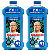 Mr. Clean Liquid All Purpose Multi-Surface Cleaner | with Febreze Freshness Linen & Sky Scent - 45 Ounce Bottle (Pack of 2) (Total 90 fl oz)