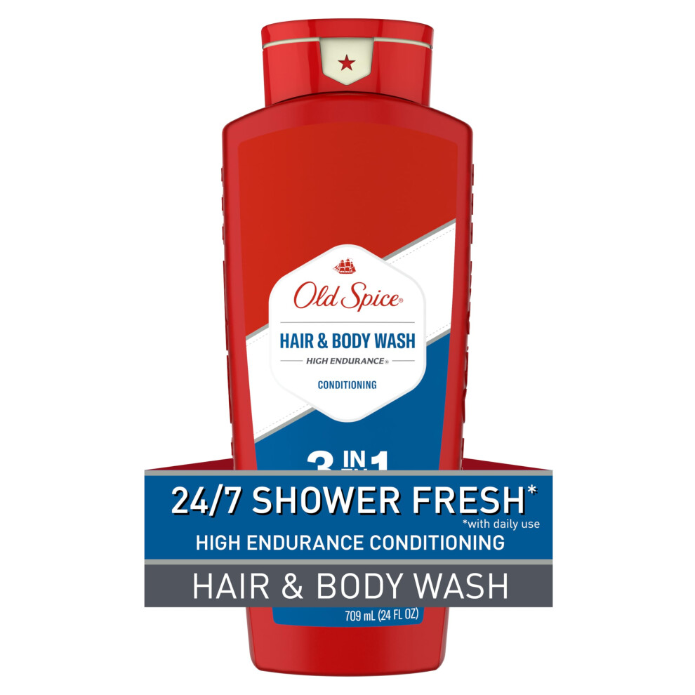 Old Spice High Endurance Hair & Body Wash Conditioner for Men  24 fl oz
