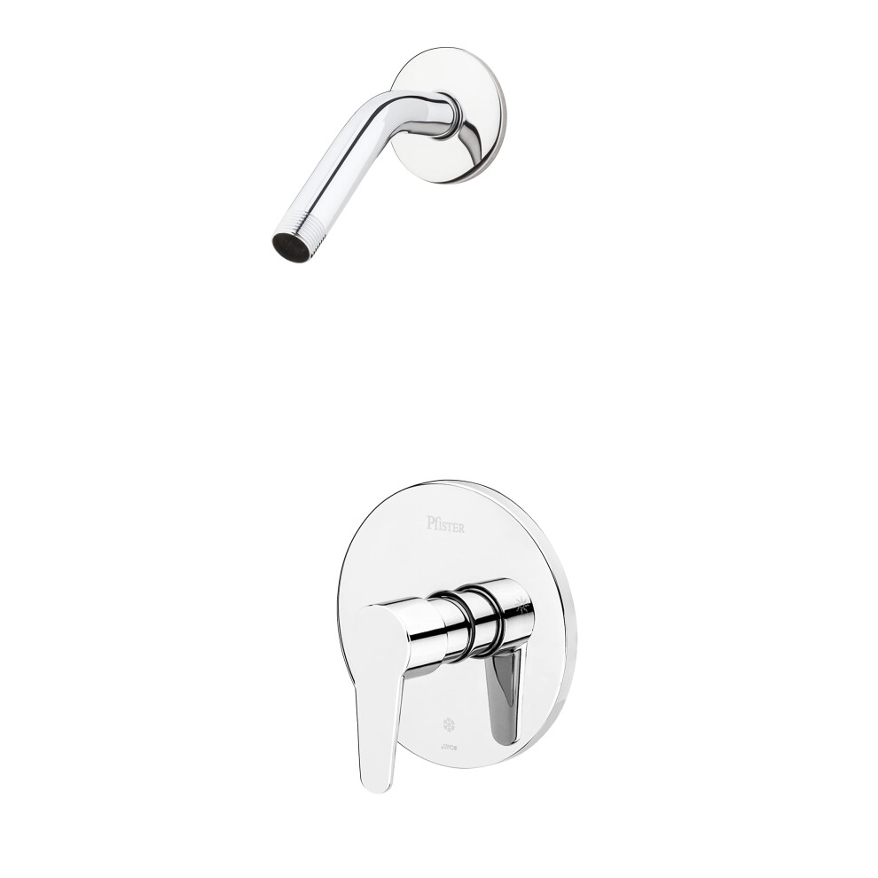 Pfister R890600 Pfirst Modern 1-Handle Shower Trim Only Less Showerhead Polished Chrome 038877621653