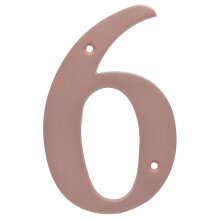 Distinctions 90596 Brushed Copper House Number 6 5-Inch