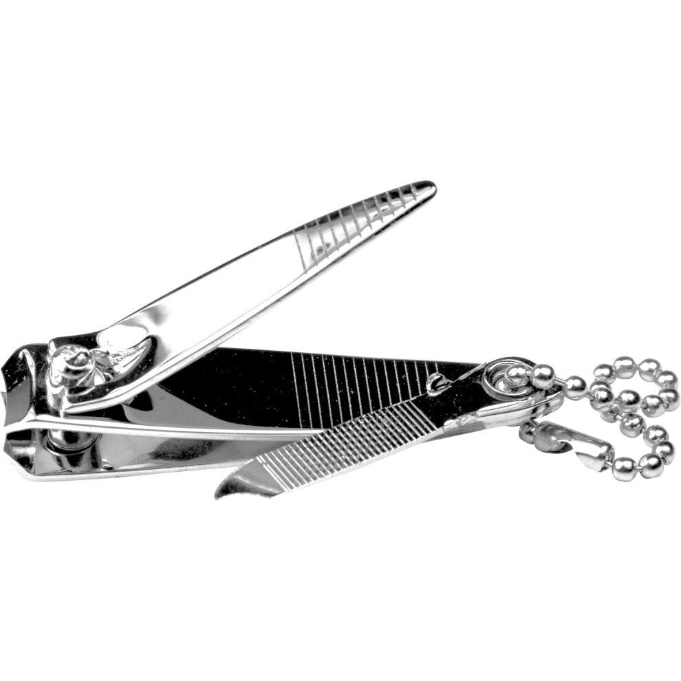 Performance Tool W991 Convenient Keychain Nail Clipper With File For On-The-Go Grooming And Maintenance