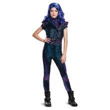 Mal Descendants 3 Classic Girls Costume Officiell Disney Halloween outfit Kids Size Medium (7-8) Purple