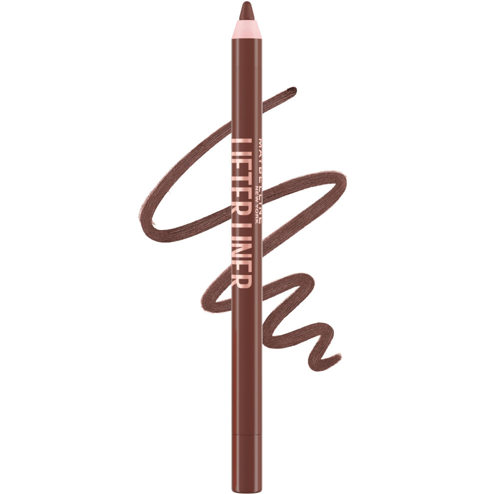 MAYBELLINE Lifter Liner Lip Liner Pencil with Hyaluronic Acid  Cross the Line  1 Count