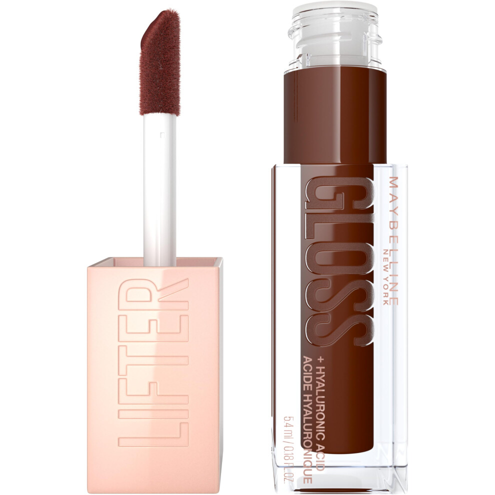 Maybelline Lifter Gloss  Hydrating Honey'd Lip Gloss with Hyaluronic Acid  High Shine for Plumper Looking Lips  Toast  1 Count