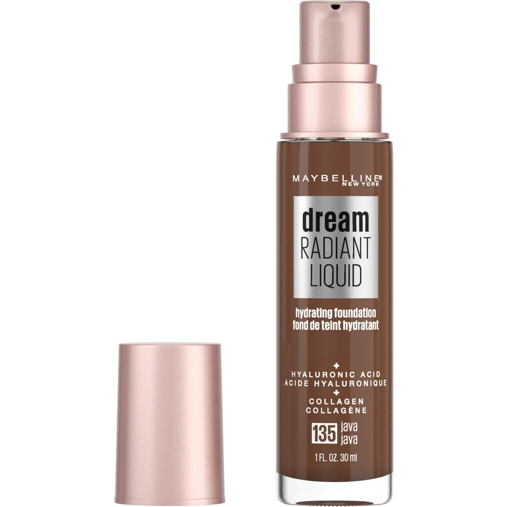 Maybelline Dream Radiant Liquid Medium Coverage Hydrating Makeup Lightweight Liquid Foundation Java 1 Count