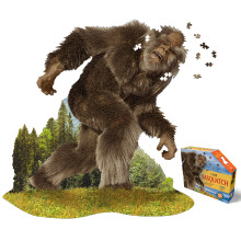 Madd Capp Sasquatch 1000 Piece Jigsaw Puzzle - 7005 - Unique Shaped Border Deluxe Five-Sided Tamperproof Box Includes Educational Madd Capp Fun