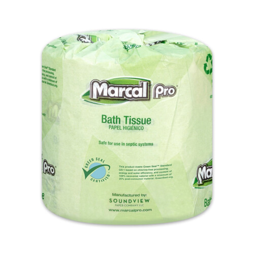 Marcal PRO 3001 100% Recycled Bathroom Tissue White 240 Sheets/Roll 48 Rolls/Carton 2
