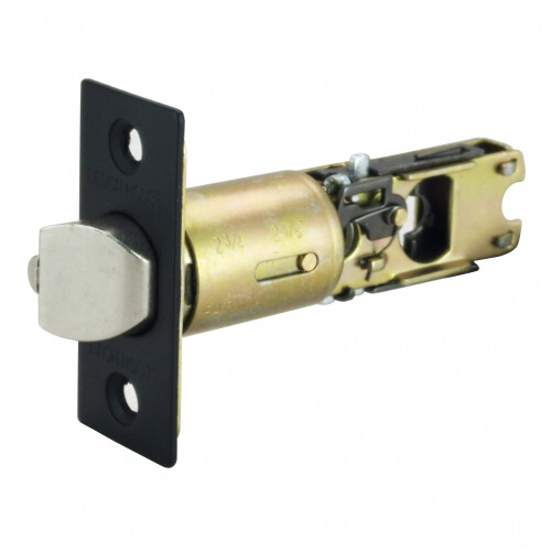 Design House 779280 Adjustable 2-Way Square Corner Replacement Entry Latch Matte Black