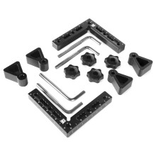 WEN quadrati di posizionamento di precisione a 90 gradi da 4,5 pollici e blocchi di configurazione con scale incissioni laser (ME900L)