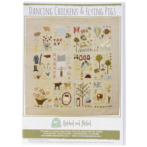 Hatched and Patched Dancing Chickens & Flying Pigs Book Large