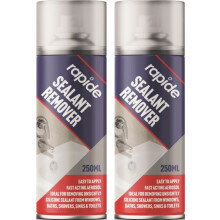 2 x 250ml Sealant Remover Silicone can Window Baths Shower Sink Toilet