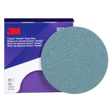 Trizact 3M Trizact Hookit Foam Disc 30362 3 in P5000 15 discs per carton blue