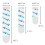 3M Command 17200CLR Plastic Refill Strips Assorted Size Clear 2