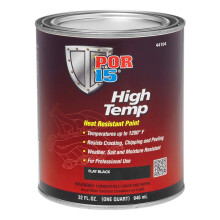 POR-15 hg temperaturfrg Hg vrmebestndig frgvder och fuktbestndig 32 Fluid Ounces platt svart