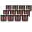 2 oz / 60 ml Amber Glass Jar with Black Foam Lined Lids (12 Pack) 1