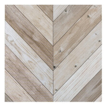 Retro -Selbstklebstoff 12 -Zoll -Vinylbodenfliesen 20 Fliesen - 12 """" x 12 """" Whitewash Chevron Muster - Peel & Stick DIY -Bodenbelag fr Kchen