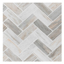 Retro zelfklevende 12-inch vinyl vloertegels 20 tegels - 12"" x 12"""" stenen visgraatpatroon - Peel & Stick DIY-vloeren voor keuken, eetkamer, slaa
