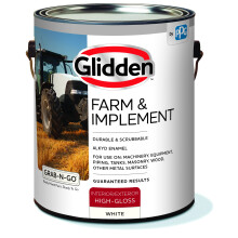 Glidden Farm & Implement Alkyd-Emaille-Innen-/Auenfarbe zur Verwendung auf Maschinen, Gerten, Mauerwerk und anderen Metalloberflchen, 1 Gallone, H