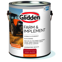 Glidden Farm & Implement Alkyd-Emaille-Innen-/Auenfarbe zur Verwendung auf Maschinen, Gerten, Mauerwerk und anderen Metalloberflchen, 1 Gallone, H