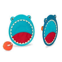 B. toys - Gioco Catch & Toss - Critter Catchers: Finley lo Squalo - 2 racchette & palla in tessuto - Gioco attivo per bambini - 3 anni +