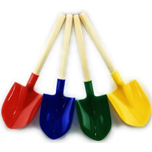 Matty's Toy Stop 16.5 """" Trä minisandspad för barn med plastspad (Red Blue Green & Yellow) Komplett presentuppsättning Party Bundle - 4 Pack